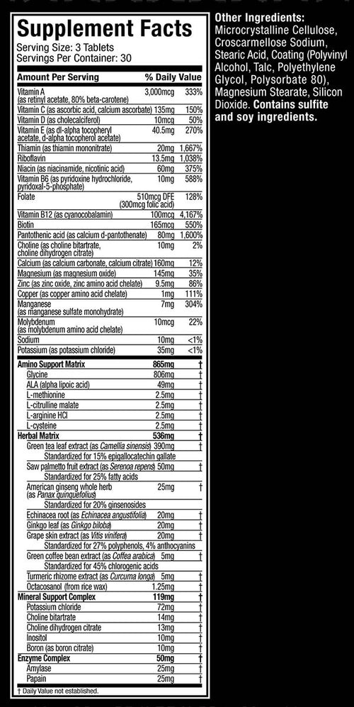 MUSCLETECH MULTIVITAMIN